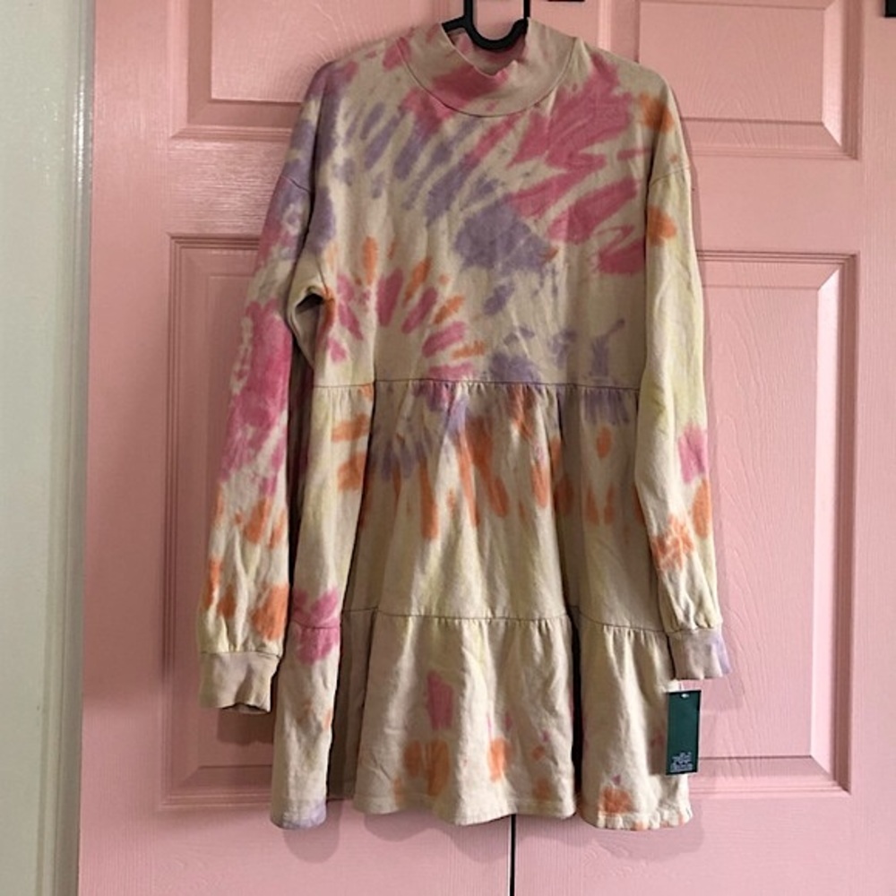 ⚡️NWT⚡️Wild Fable Tie-Dye Sweatshirt Dress - Women’s XS